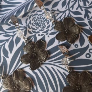 PESA MANTEL MAGNOLIA PLATA / BRONCE