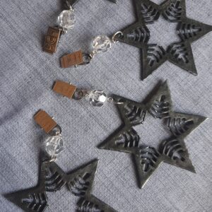 PESA MANTEL ESTRELLA CALADA PLATA/BRONCE